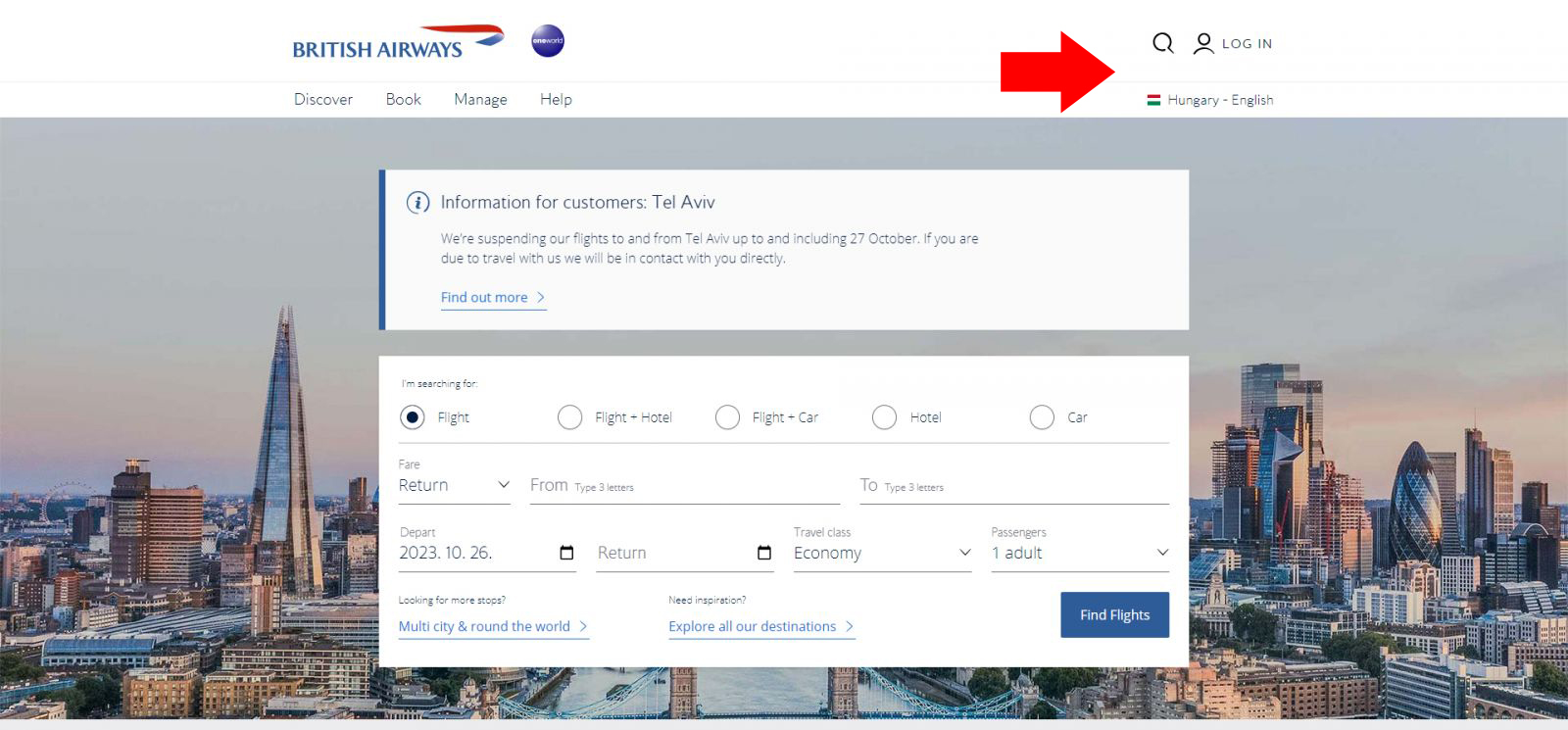British airways ügyfélszolgálat