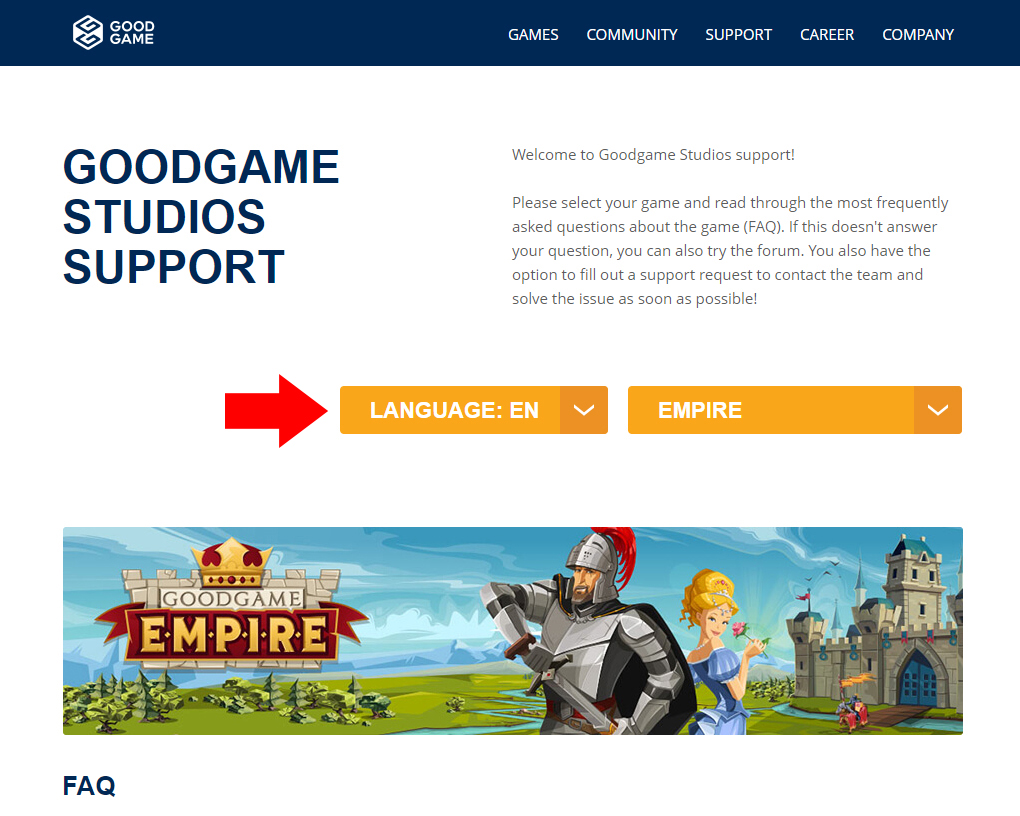 Goodgame empire ügyfélszolgálat