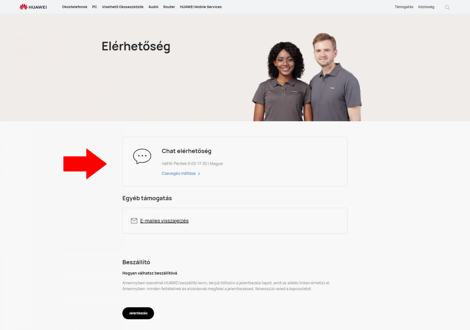 Huawei ügyfélszolgálat