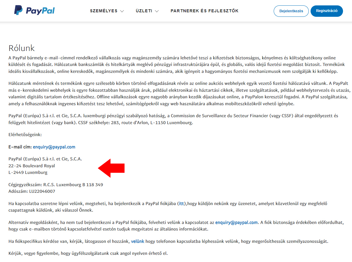 Paypal ügyfélszolgálat