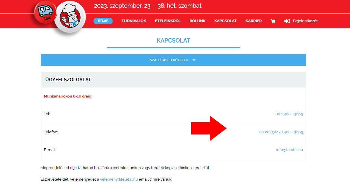 Teletál ügyfélszolgálat